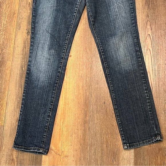 ZD Zanadi Premium Straight Leg Jeans Juniors Size 11 Embroidered LOVE Low Rise - Picture 7 of 15